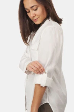 Tentree W Tencel Everyday Blouse -Dynamisch Shirt Winkle 2210001441445 015 nl