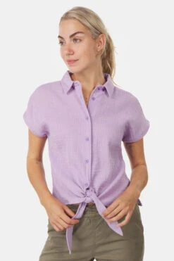 Billie Front Tie Shirt W -Dynamisch Shirt Winkle 2210004139370 013 nl