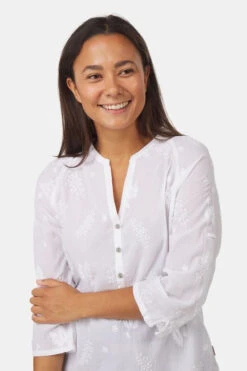 Royal Robbins Oasis 3/4 Sleeve Top Dames -Dynamisch Shirt Winkle 2210004212165 012 nl