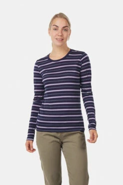 Dynamisch Shirt Winkle 22 Icebreaker Wave Stripe Longsleeve Top Dames