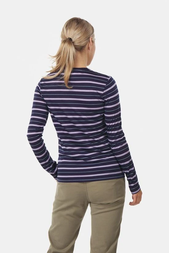 Icebreaker Wave Stripe Longsleeve Top Dames 4 Icebreaker Wave Stripe Longsleeve Top Dames - Afbeelding 2