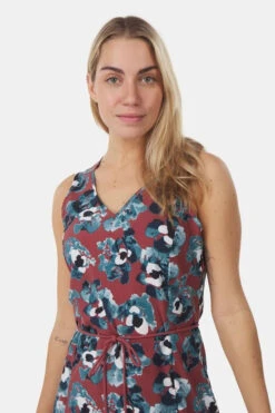 Jack Wolfskin Tioga Road Flower Dress Jurk Dames -Dynamisch Shirt Winkle 4064993664270 014 nl