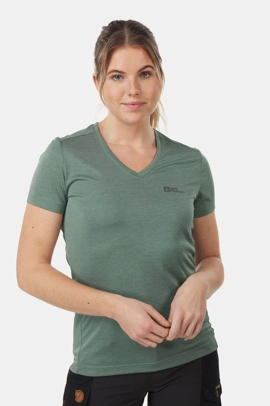 Jack Wolfskin Crosstrail Tee Dames 6 Jack Wolfskin Crosstrail Tee Dames - Afbeelding 4