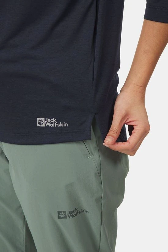 Jack Wolfskin Pack & Go 3/4 Tee Dames 6 Jack Wolfskin Pack & Go 3/4 Tee Dames - Afbeelding 4