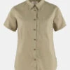 FJÄLLRÄVEN Ovik Travel Shirt SS Dames -Dynamisch Shirt Winkle ahace10005 6414 01 nl