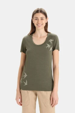 Icebreaker Tech Lite Ii Ss Scoop Tee Swarming Shapes