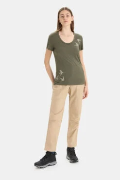 Icebreaker Tech Lite Ii Ss Scoop Tee Swarming Shapes -Dynamisch Shirt Winkle b11bac0140 5555 03 nl