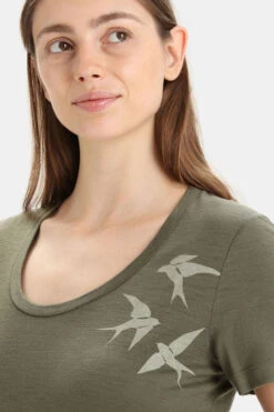 Icebreaker Tech Lite Ii Ss Scoop Tee Swarming Shapes -Dynamisch Shirt Winkle b11bac0140 5555 04 nl