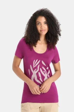 Icebreaker Tech Lite II Scoop Nature Celebration T-shirt Dames