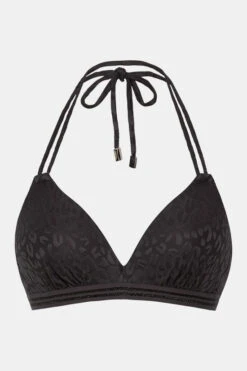 BEACHLIFE Textured Leo Bikinitop